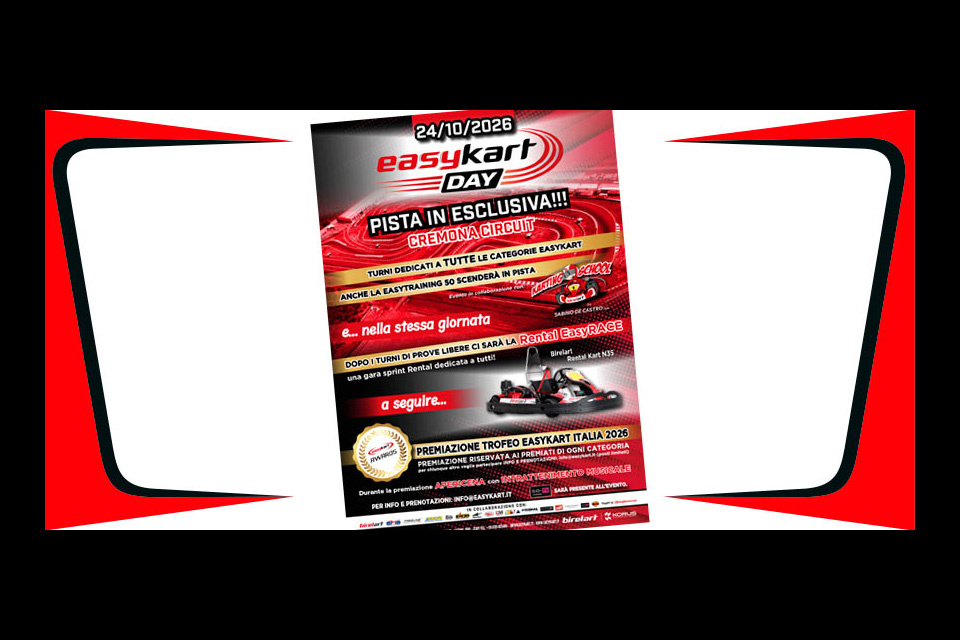 il 24 Ottobre le premiazioni EASYKART TROPHY al Cremona Circuit